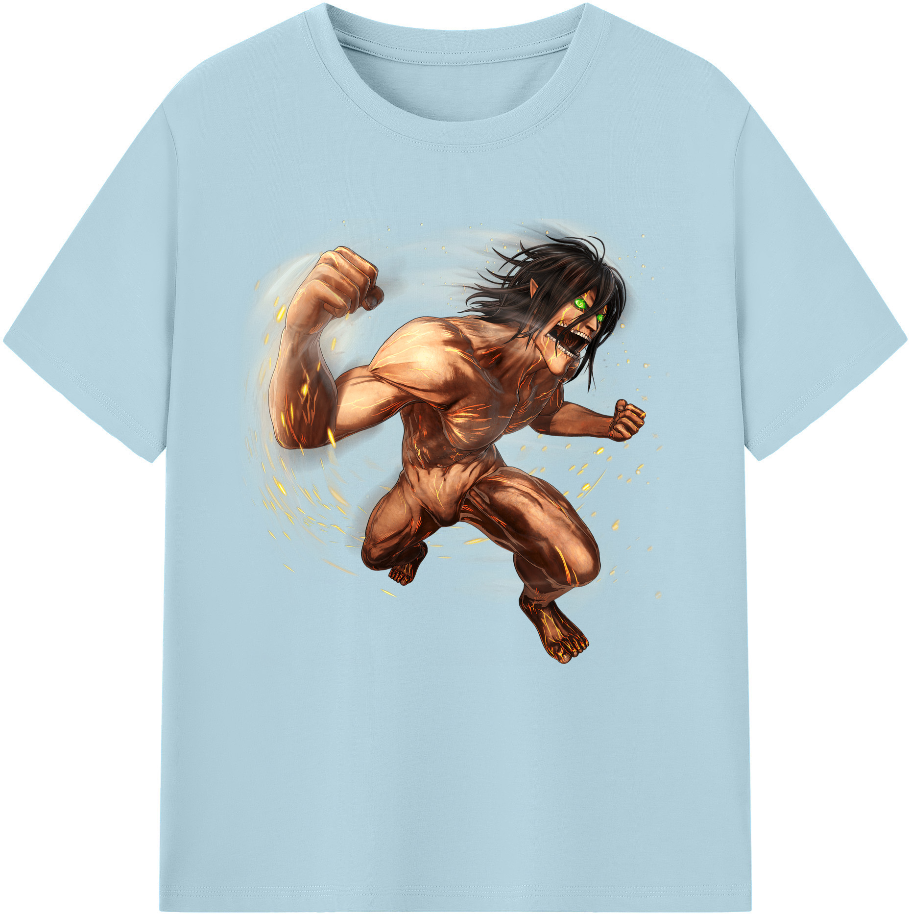 （画像用） 進撃の巨人 Attack on Titan 綿100％半袖Tシャツ（フロントプリント）